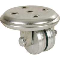 Roulettes &agrave; bas niveau, Pivotant, 2" (51 mm), Fonte, 600 lb (272 kg) We Share Industrial Supply