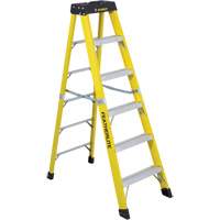 Industrial Heavy-Duty Stepladders (6400 Series), 6', Fibreglass, 300 lbs. Capacity, Type 1A We Share Industrial Supply