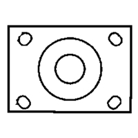Roulette &agrave; freinage complet, Pivotant avec frein, 6" (152,4 mm), Caoutchouc, 450 lb (204 kg) We Share Industrial Supply