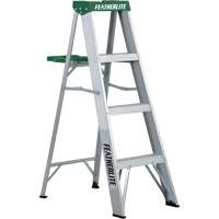 Commercial Duty Stepladders (2400 Series), 4', Aluminum, 225 lbs. Capacity, Type 2 We Share Industrial Supply
