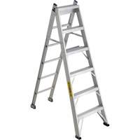 2700 Series Industrial Duty Multi-Way Ladders, 6', Aluminum, 250 lbs. Cap., ANSI 1, CSA 1 We Share Industrial Supply