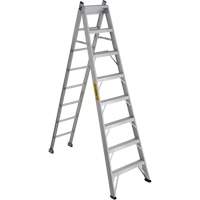 2700 Series Industrial Duty Multi-Way Ladders, 8', Aluminum, 250 lbs. Cap., ANSI 1, CSA 1 We Share Industrial Supply