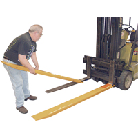 Fork Extensions, 63" L x 7" W, For Fork Width of 6" We Share Industrial Supply