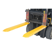 Fork Extensions, 48" L x 8-3/8" W, For Fork Width of 6" We Share Industrial Supply