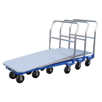 Platform Cart, 48" L x 24" W, 1500 lbs. Capacity, Mold-on Rubber Casters We Share Industrial Supply