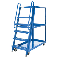 Stock Picking Cart, Steel, 27-7/8" W x 56-1/8" D, 3 Shelves, 1000 lbs. Capacity We Share Industrial Supply
