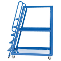 Stock Picking Cart, Steel, 27-7/8" W x 56-1/8" D, 3 Shelves, 1000 lbs. Capacity We Share Industrial Supply