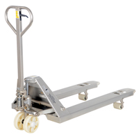 Pallet Truck, Stainless Steel, 48" L x 27" W, 5500 lbs. Capacity We Share Industrial Supply