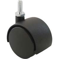Twin Wheel Caster (300/400 Series), Swivel, 2" (51 mm) Dia., 75 lbs. (34 kg.) Capacity We Share Industrial Supply