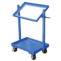Stock Cart, Steel, 30-11/16" W x 19-1/4" D, 2 Shelves, 200 lbs. Capacity We Share Industrial Supply