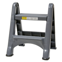 Escabeau repliable, 2 marches, 19-1/2" x 20-1/2" x Hauteur 22-3/4" We Share Industrial Supply