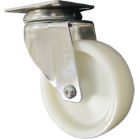 Roulette, Pivotant, 4" (101,6 mm), Nylon, 200 lb (91 kg) We Share Industrial Supply