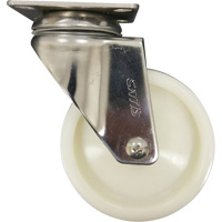 Roulette, Pivotant, 4" (101,6 mm), Nylon, 200 lb (91 kg) We Share Industrial Supply
