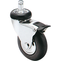Roulette Comfort Roll, Pivotant avec frein, Diam&egrave;tre 2" (51 mm), Capacit&eacute; 125 lb (57 kg) We Share Industrial Supply
