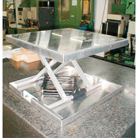 Dessus de table &eacute;l&eacute;vatrice &agrave; ciseaux Lift-Tool, 23" lo x 22" la, Aluminium, Capacit&eacute; 300 lb We Share Industrial Supply