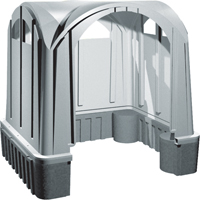 Abris en poly pour l'ext&eacute;rieur, 3 murs, 7' lo x 6' la x 7' h We Share Industrial Supply