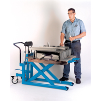 Hydraulic Skid Scissor Lift/Table, 42-1/2" L x 20-1/2" W, Steel, 1000 lbs. Capacity We Share Industrial Supply