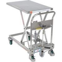Table &eacute;l&eacute;vatrice hydraulique &agrave; ciseaux, 31-1/2" lo x 19-1/2" la, Acier inoxydable, Capacit&eacute; 550 lb We Share Industrial Supply