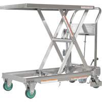 Table &eacute;l&eacute;vatrice hydraulique &agrave; ciseaux, 31-1/2" lo x 19-1/2" la, Acier inoxydable, Capacit&eacute; 550 lb We Share Industrial Supply