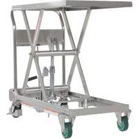 Table &eacute;l&eacute;vatrice hydraulique &agrave; ciseaux, 31-1/2" lo x 19-1/2" la, Acier inoxydable, Capacit&eacute; 550 lb We Share Industrial Supply