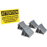 Ensemble de cales-roue en aluminium, 7" la x 6" p x 6" h We Share Industrial Supply
