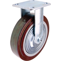 Roulette, Fixe, 8" (203,2 mm), Polyur&eacute;thane, 1000 lb (453,6 kg) We Share Industrial Supply