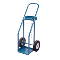 Chariots pour bouteilles de gaz, Roues Semi-pneumatique, Base de 12" la x 10" lo, 400 lb We Share Industrial Supply