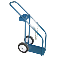 Gas Cylinder Carts, Semi-Pneumatic Wheels, 12" W x 16" L Base, 1000 lbs. We Share Industrial Supply