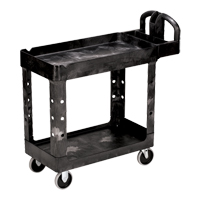 Heavy Duty Utility Cart - 4500-88, 2 Tiers, 17-1/8" x 33-1/4" x 39", 500 lbs. Capacity We Share Industrial Supply