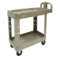 Heavy Duty Utility Cart - 4500-88, 2 Tiers, 17-1/8" x 33-1/4" x 39", 500 lbs. Capacity We Share Industrial Supply