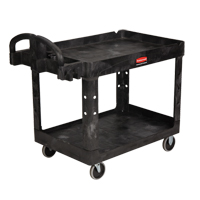 Heavy Duty Utility Cart - 4520-88, 2 Tiers, 25-1/4" x 39" x 44", 500 lbs. Capacity We Share Industrial Supply