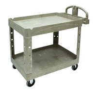 Heavy Duty Utility Cart - 4520-88, 2 Tiers, 25-1/4" x 39" x 44", 500 lbs. Capacity We Share Industrial Supply