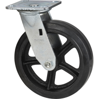 Mold-on Caster, Swivel, 8" (203.2 mm), Rubber, 660 lbs. (299 kg.) We Share Industrial Supply