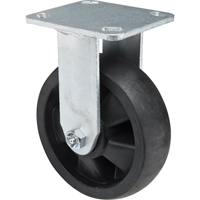 Roulettes haute temp&eacute;rature, Fixe, 6" (152,4 mm), Nylon, 880 lb (399 kg) We Share Industrial Supply