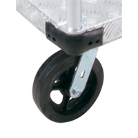 Aluminum Platform Truck, 24" W x 36" L, 2000 lbs. Cap., Mold-on Rubber Wheels We Share Industrial Supply