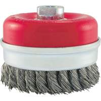 Knot Banded Cup Brush, 4" Dia. x 5/8"-11 Arbor We Share Industrial Supply