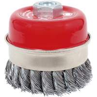 CKB3201T High Performance Knot Banded Cup Brush, 3-1/2" Dia. x 5/8"-11 Arbor We Share Industrial Supply
