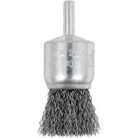 Shaft Mounted Crimped End Brush, 1", 0.012" Fill, 1/4" Shank We Share Industrial Supply