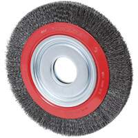 Crimped Wire Wheel, 8" Dia., 0.007" Fill, 1/2"/2"/5/8" Arbor We Share Industrial Supply
