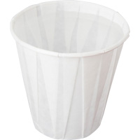 Gobelet pliss&eacute;, Papier, 5 oz, Blanc We Share Industrial Supply