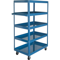Shelf Carts , 5 Tiers, 18" W x 61" H x 30" D, 900 lbs. Capacity We Share Industrial Supply