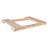 Cadre de socle roulant en bois dur, Roues en Non compris, Capacit&eacute; de 900 lb, 18" la x 24" p x 1,5" h We Share Industrial Supply