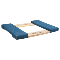 Carpeted Ends Hardwood Dolly Frame, Wood Frame, 18" W x 24" L, 900 lbs. Capacity We Share Industrial Supply