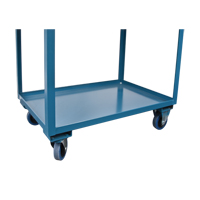 Deep Lipped Service Cart, 2 Tiers, 24" W x 47" H x 36" D, 1200 lbs. Capacity We Share Industrial Supply