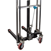 Hydraulic Platform Lift Stacker, Foot Pump Operated, 880 lbs. Capacity, 60" Max Lift We Share Industrial Supply