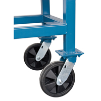 Chariots &agrave; plateforme sur&eacute;lev&eacute;e, 48" lo x 24" la x Capacit&eacute; 2000 lb, Roues en Nylon We Share Industrial Supply