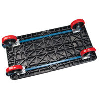 Chariots &agrave; plateforme en plastique, 48" lo x 24" la, 2500 lb cap, Roues Polyur&eacute;thane We Share Industrial Supply