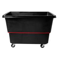 Heavy-Duty Utility Truck, Black Recycled Plastic, 59"/34-5/8" L x 34"/59-1/64" W x 42-1/16"/42-7/8" H, 27 cu. ft. Volume, 1200 lbs. Capacity We Share Industrial Supply