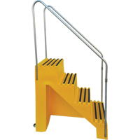 Escabeau industriel, 4 marches, 43" x 22-1/2" x Hauteur 66" We Share Industrial Supply