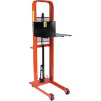 Hydraulic Platform Lift Stacker, Foot Pump Operated, 1000 lbs. Capacity, 80" Max Lift We Share Industrial Supply